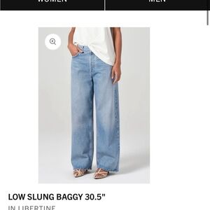Agolde Low Slung Baggy